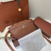 Extra pocket leather handbag Loro Piana Brown in Leather
