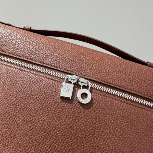Extra pocket leather handbag Loro Piana Brown in Leather