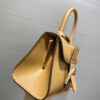 DELVAUX Grained Calfskin Mini Brillant Satchel brown1431298 |