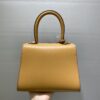 DELVAUX Grained Calfskin Mini Brillant Satchel brown1431298 |