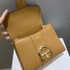 DELVAUX Grained Calfskin Mini Brillant Satchel brown1431298 |
