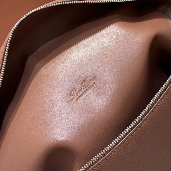Extra pocket leather handbag Loro Piana Brown in Leather