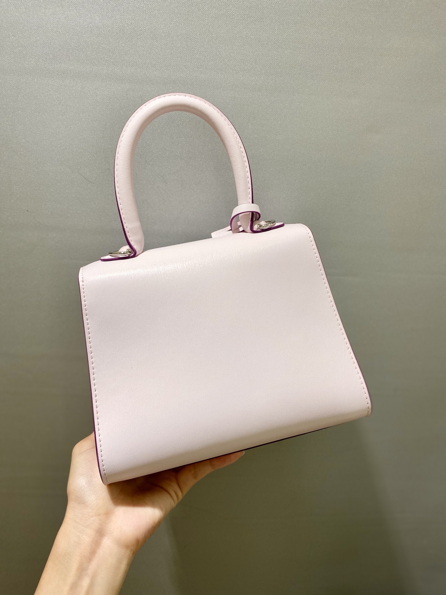 Brillant leather handbag Delvaux Multicolour in pink Leather -