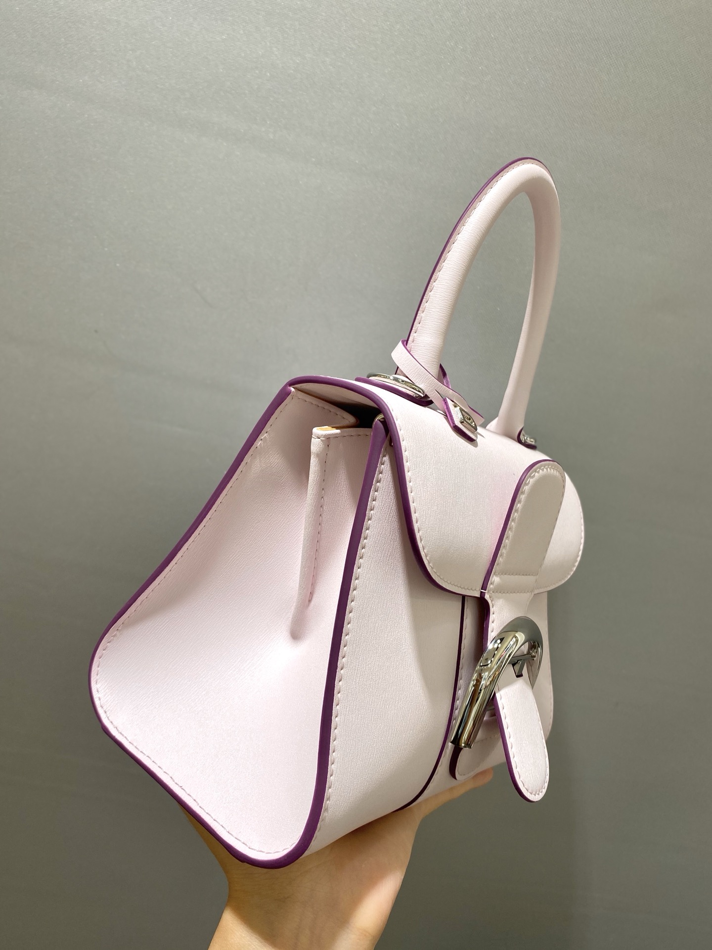 Brillant leather handbag Delvaux Multicolour in pink Leather -