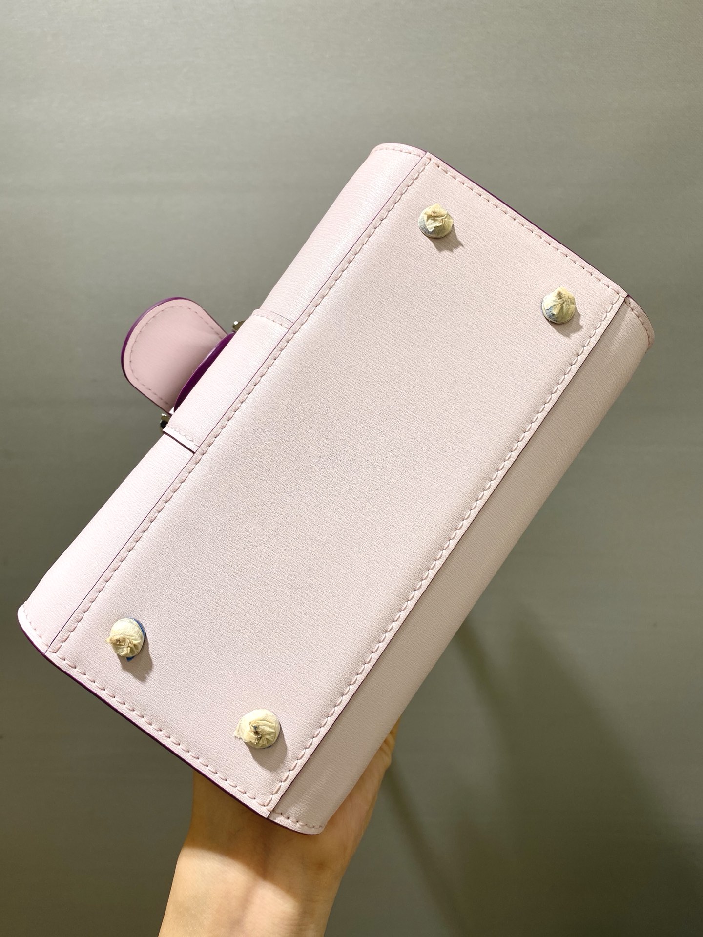 Brillant leather handbag Delvaux Multicolour in pink Leather -