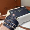 Extra pocket leather handbag Loro Piana Blue in Leather