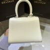 DELVAUX Box Calfskin Mini Brillant Satchel Ivory white1150223