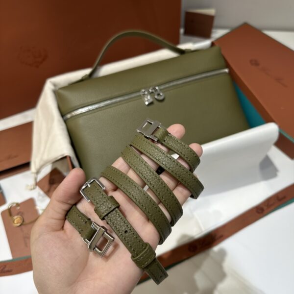 Loro Piana Clutch Bag Tas Pouch Loro Piana 19 Green dark