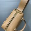 Cool box leather handbag Delvaux brown  Camel in Leather