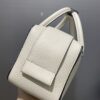 DELVAUX Taurillon Soft Mini Cool Box Satchel Ivory 1601413 |
