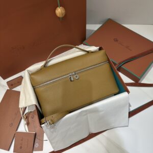 Loro Piana Clutch Bag Tas Pouch Loro Piana 19 brown