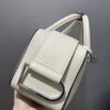 DELVAUX Taurillon Soft Mini Cool Box Satchel Ivory 1601413 |