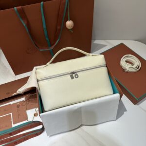 Loro Piana Clutch Bag Tas Pouch Loro Piana 19 white