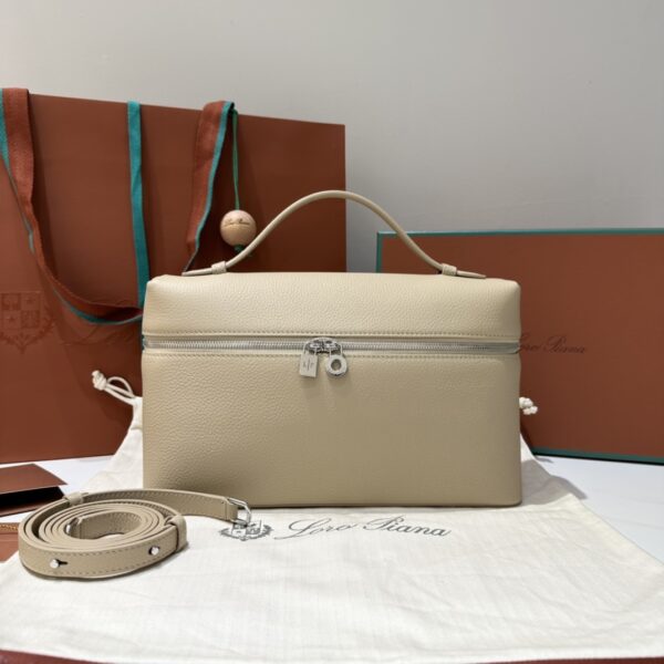 Loro Piana Clutch Bag Tas Pouch Loro Piana 19 beige