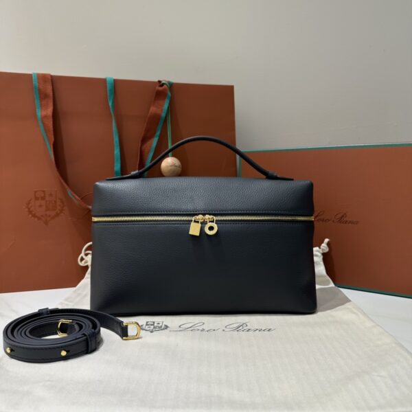 Loro Piana Clutch Bag Tas Pouch Loro Piana 19 blue navy