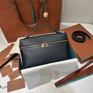 Loro Piana Clutch Bag Tas Pouch Loro Piana 19 blue navy