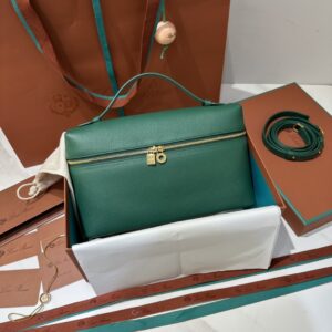 Loro Piana Clutch Bag Tas Pouch Loro Piana 19 Green