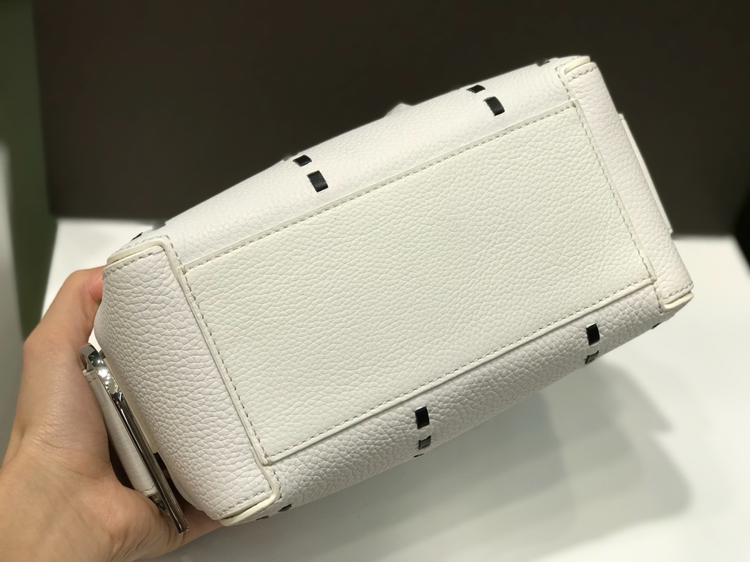 Delvaux Cool Box Mini Hippy - Black /whiteHandle Bags, Handbags -