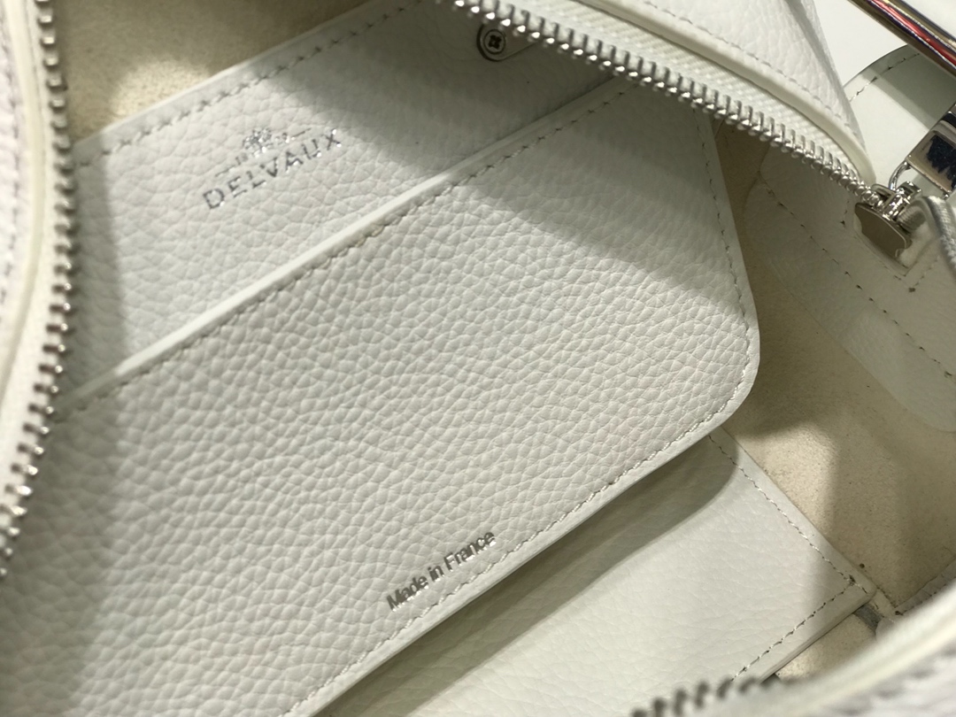 Delvaux Cool Box Mini Hippy - Black /whiteHandle Bags, Handbags -