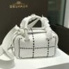 Delvaux Cool Box Mini Hippy - Black /whiteHandle Bags, Handbags -