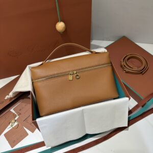 Leather bag Loro Piana Camel in Leather – 39208743