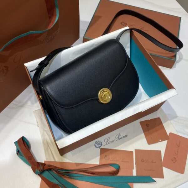 Loro Piana Small Ghiera bag Smooth Calfskin Koi Fish/Black