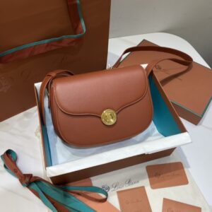 Loro Piana Small Ghiera bag Smooth Calfskin Koi Fish/Brown