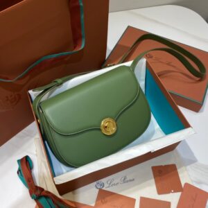 Loro Piana Small Ghiera bag Smooth Calfskin Koi Fish/green