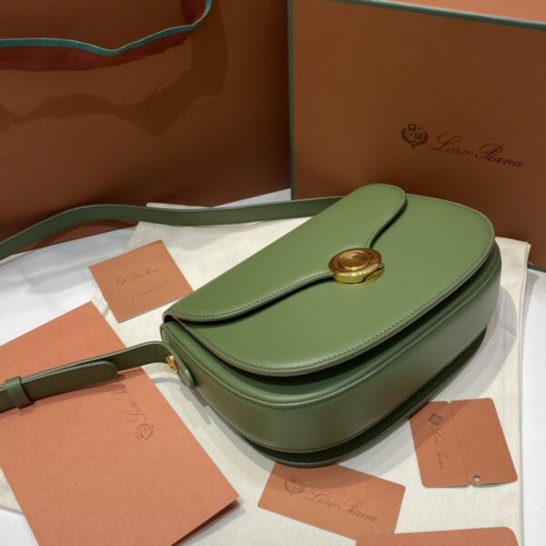Loro Piana Small Ghiera bag Smooth Calfskin Koi Fish/green