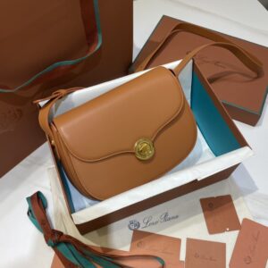 Loro Piana Small Ghiera bag Smooth Calfskin Koi Fish/Brơn
