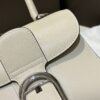 DELVAUX Box Calfskin Mini Brillant Satchel Ivory 1172448