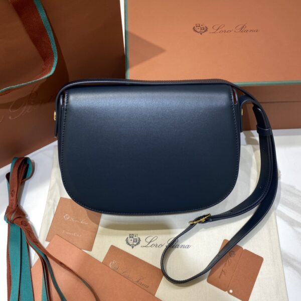 Loro Piana Small Ghiera bag Smooth Calfskin Koi Fish/Blue Navy
