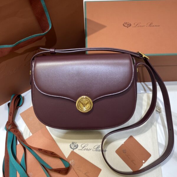 Loro Piana Small Ghiera bag Smooth Calfskin Koi Fish/red.
