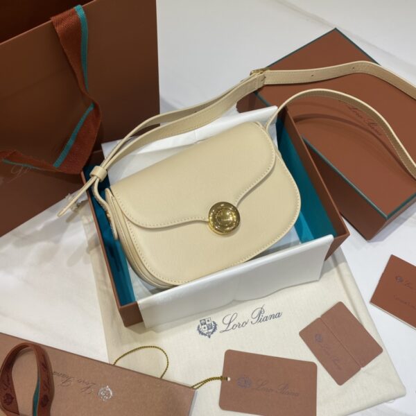Loro Piana Small Ghiera bag Smooth Calfskin Koi Fish/Beige