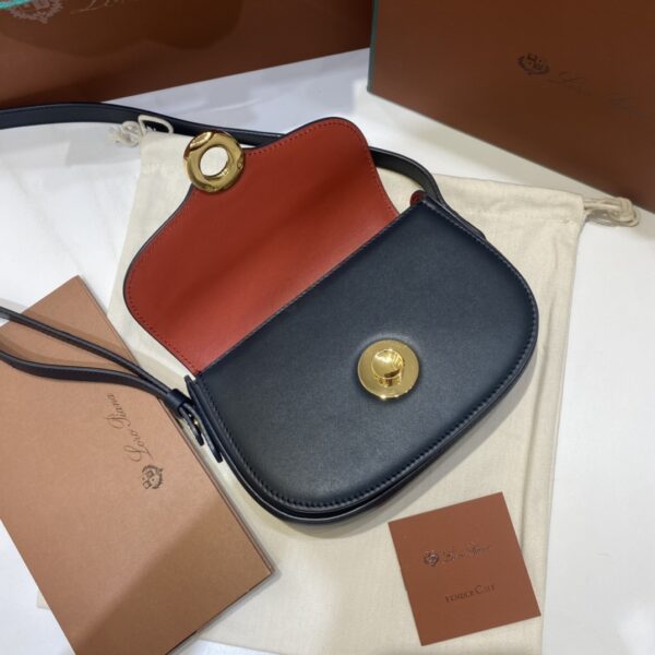 Loro Piana Small Ghiera bag Smooth Calfskin Koi Fish/Blue Navy