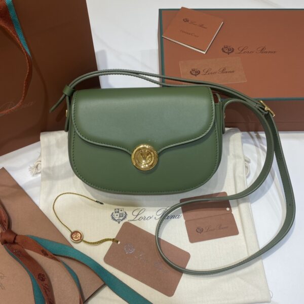 Loro Piana Small Ghiera bag Smooth Calfskin Koi Fish/green