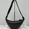 LEMAIRE Medium Croissant Leather Shoulder Bag | black