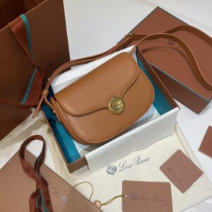 Loro Piana Small Ghiera bag Smooth Calfskin Koi Fish/Brown