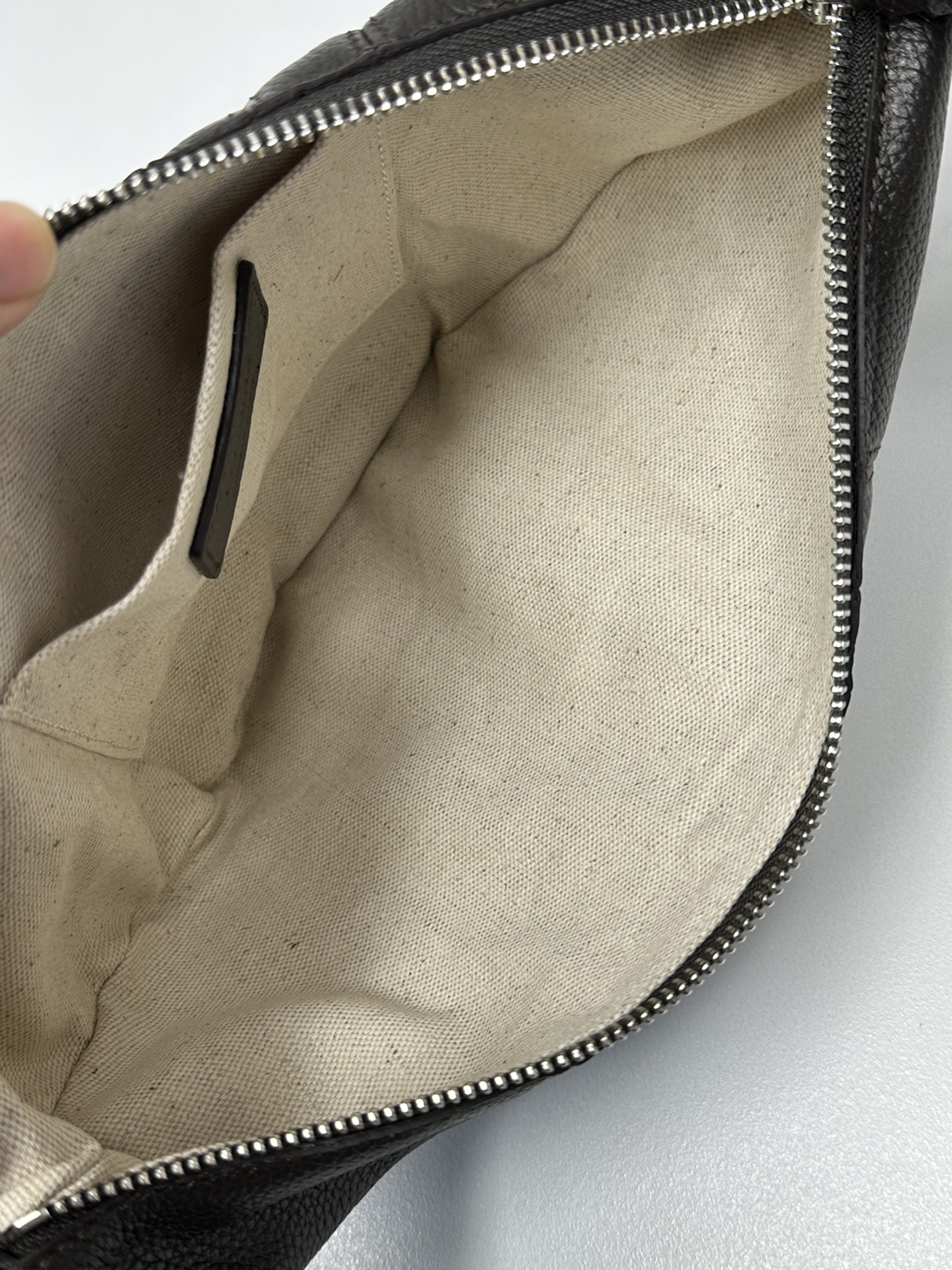 Lemaire Small Croissant Grain Leather Bag - Black |
