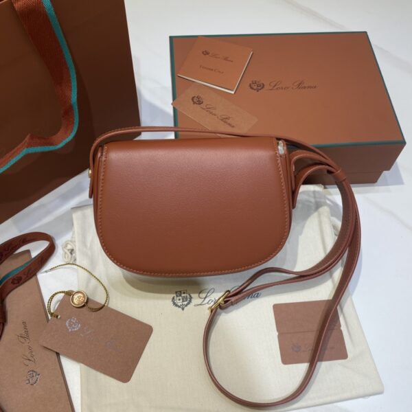Loro Piana Small Ghiera bag Smooth Calfskin Koi Fish brown red