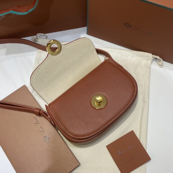 Loro Piana Small Ghiera bag Smooth Calfskin Koi Fish brown red