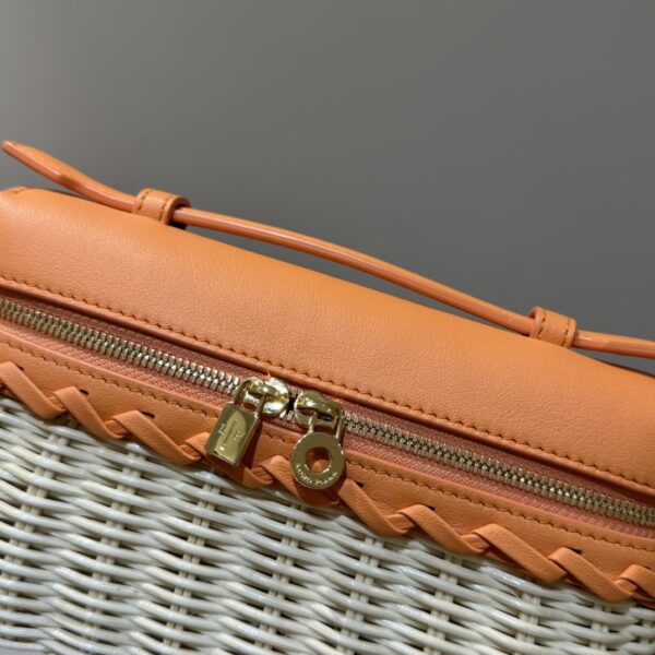 Loro Piana Extra Pocket L19 East-West wicker Rattan Malt-Sun