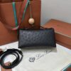 Extra pocket leather crossbody bag Loro Piana Black in Leath