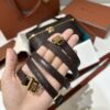 Extra pocket leather crossbody bag Loro Piana brown in Leath
