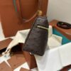 Extra pocket leather crossbody bag Loro Piana brown in Leath