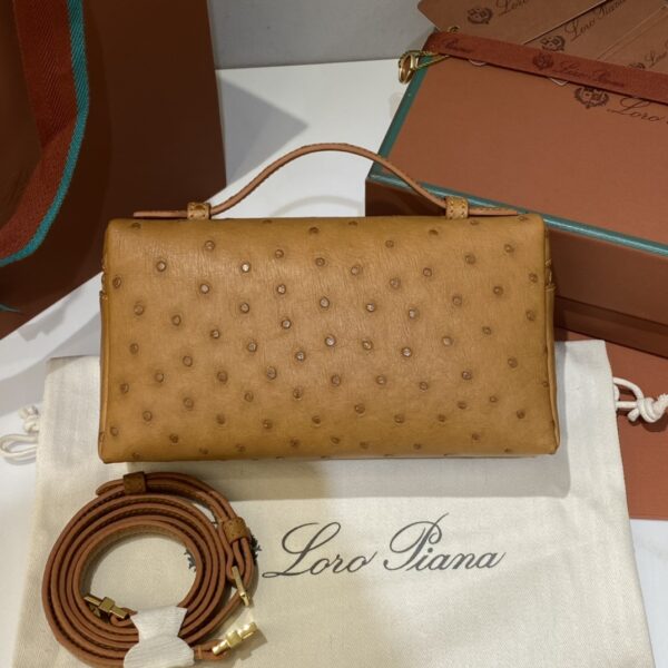 Extra pocket leather crossbody bag Loro Piana brown  in Leath