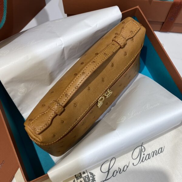 Extra pocket leather crossbody bag Loro Piana brown  in Leath