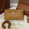 Extra pocket leather crossbody bag Loro Piana brown  in Leath