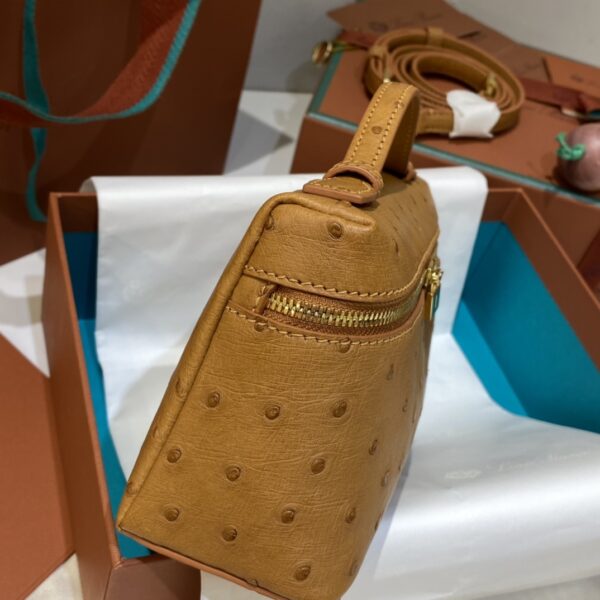 Extra pocket leather crossbody bag Loro Piana brown  in Leath