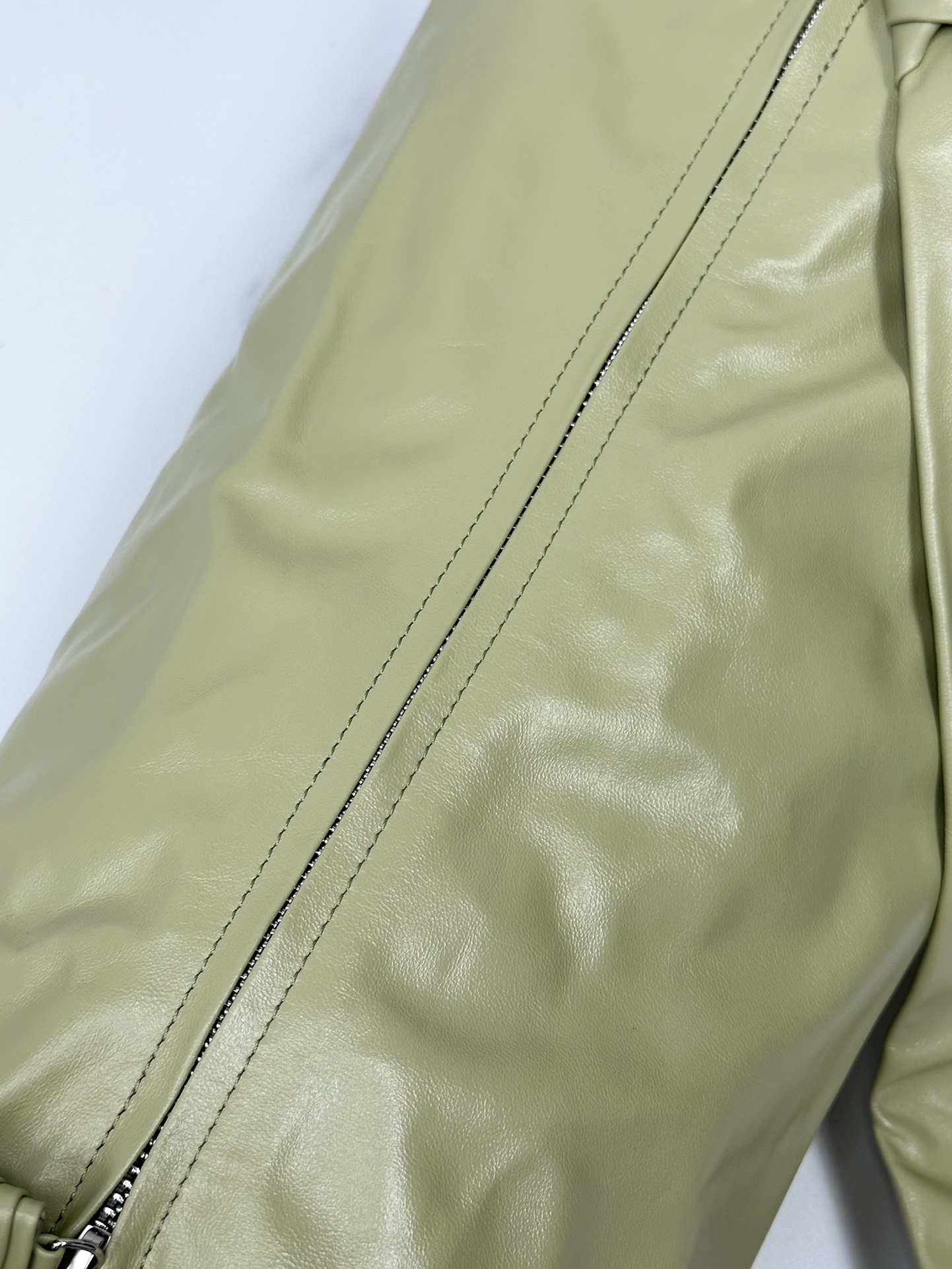 Large Soft Croissant Paper Leather Bag - LEMAIRE